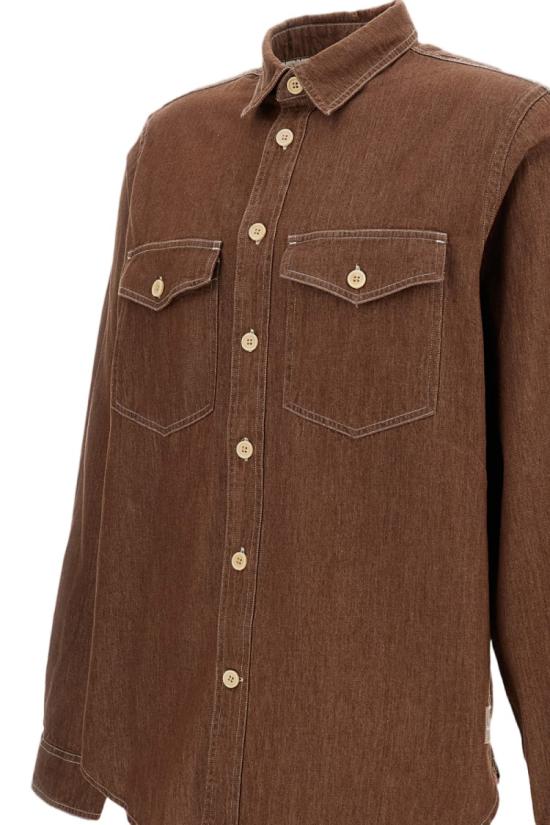 26SS 폴 스미스 긴팔 셔츠 M2R412ZV22615R Brown - PAUL SMITH
