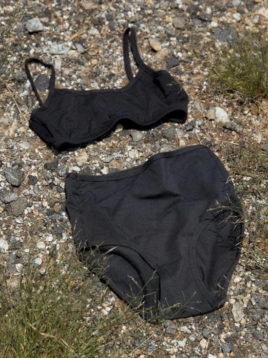  Lake Jane 팬티 레이크 제인 하이웨이스트 코튼 브리프 블랙 - OTHER BRANDS