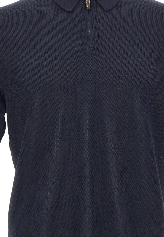 26SS 일레븐티 폴로 티셔츠 M76MAGM90MAG0M00811 NAVY - ELEVENTY