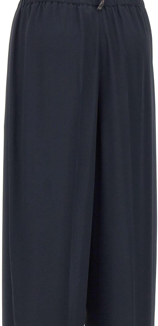 26SS 파비아나 필리피 크레이프 드 신 팬츠 PAD276F336M1875146 NAVY - FABIANA FILIPPI