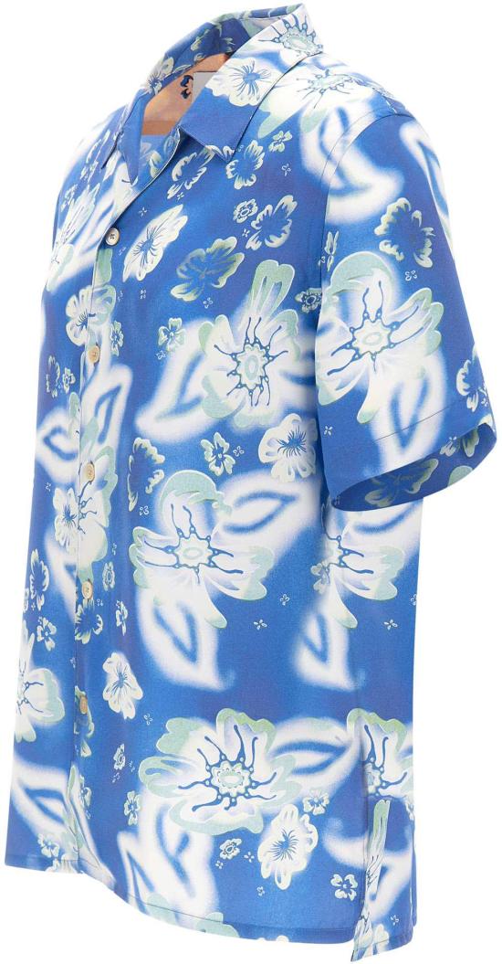 26SS 폴 스미스 반팔 셔츠 M2R695UV2265245 BLUE - PAUL SMITH