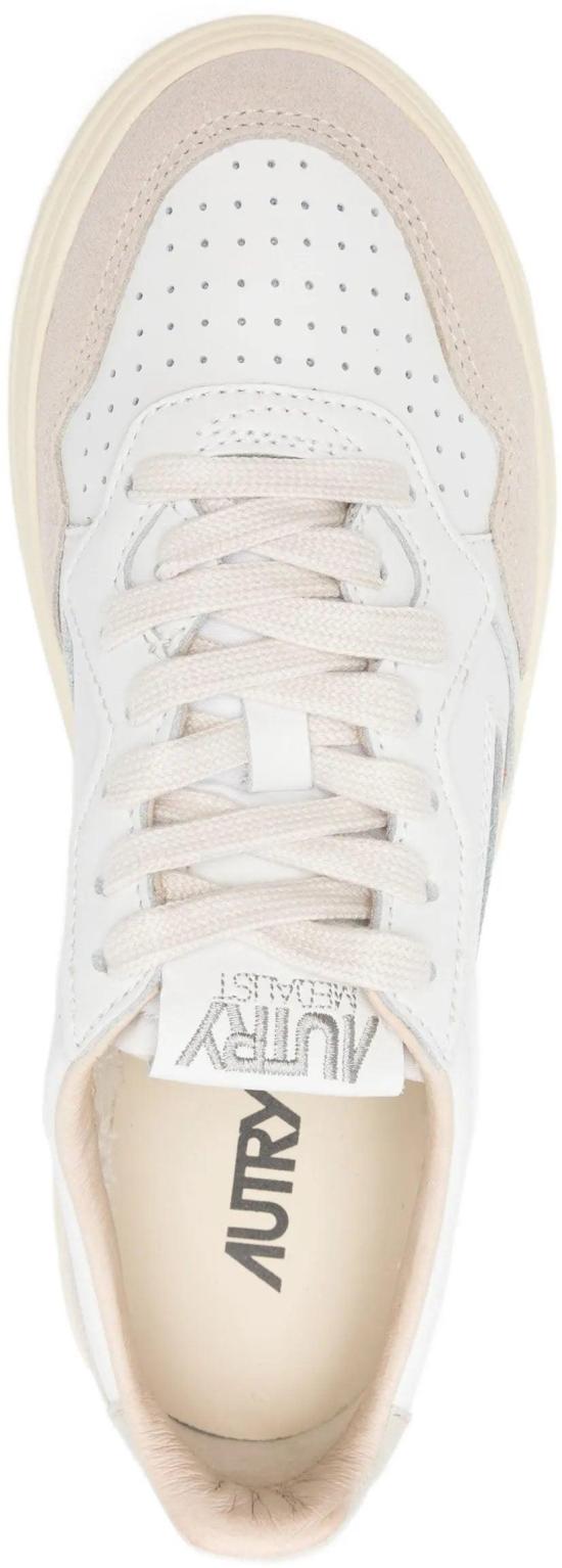 26SS 오트리 메달리스트 로우 레더 스니커즈 AULWLS14 WHITE - AUTRY