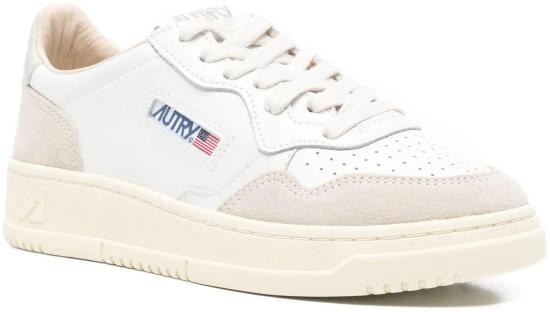 26SS 오트리 메달리스트 로우 레더 스니커즈 AULWLS14 WHITE - AUTRY