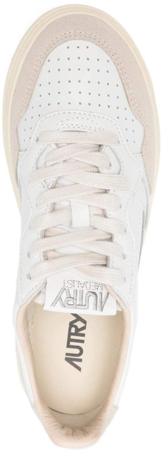 26SS 오트리 메달리스트 로우 레더 스니커즈 AULWLS14 WHITE - AUTRY