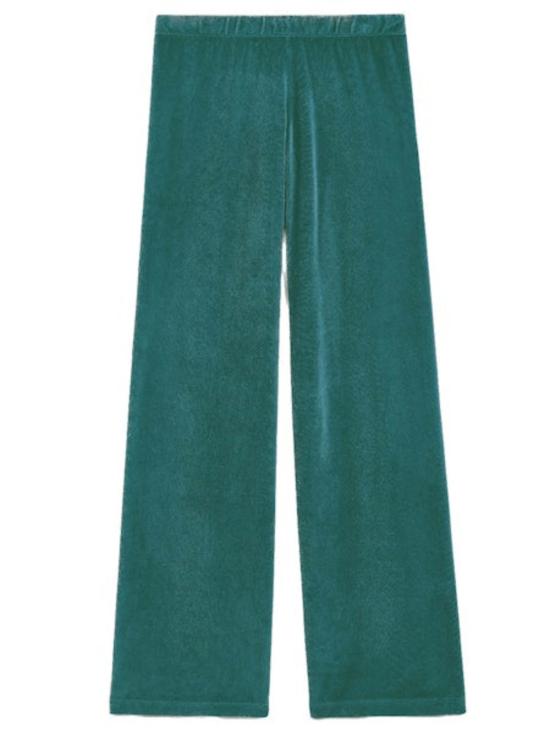  수지 콘디 트레이닝/조거 팬츠 리토 로우라이즈 플레어 팬츠 터쿼이즈