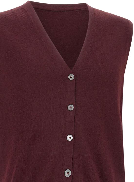 25FW 그랑싸쏘 니트 베스트 5818214296291 MAROON - GRAN SASSO