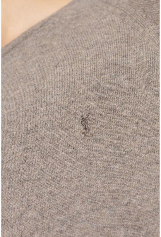  생로랑 카산드라 캐시미어 스웨터 796556YALL22353 TAUPE - SAINT LAURENT