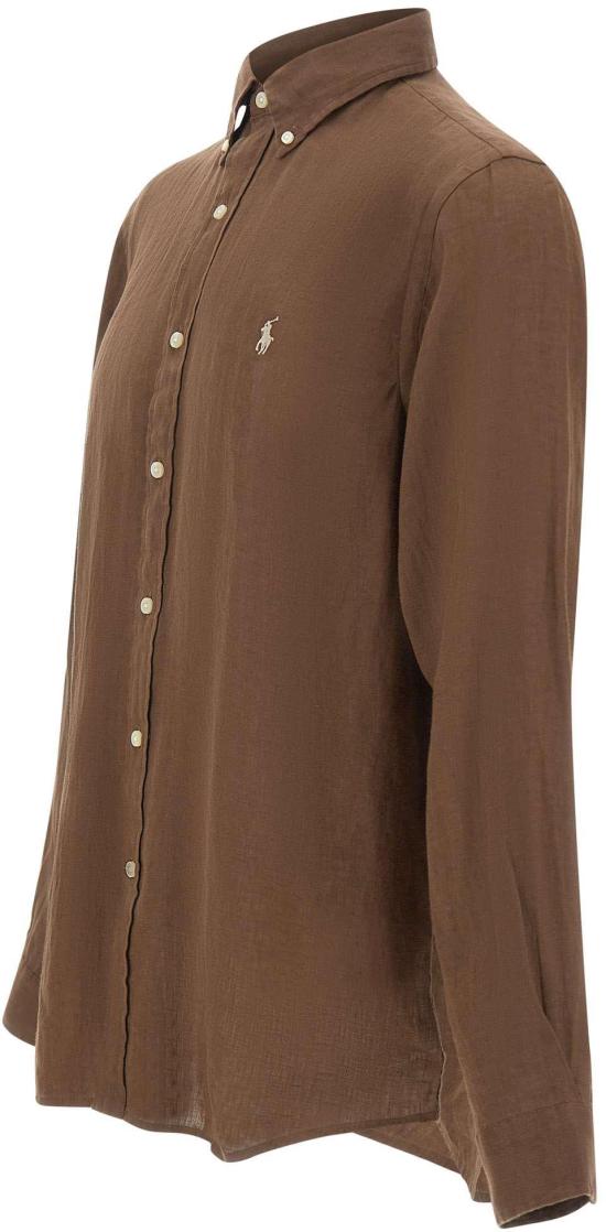 26SS 랄프 로렌 긴팔 셔츠 710966294514 BROWN - RALPH LAUREN