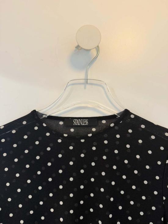  Stainless 긴팔 티셔츠 스테인리스 한국산 물방울 무늬 상판 - OTHER BRANDS