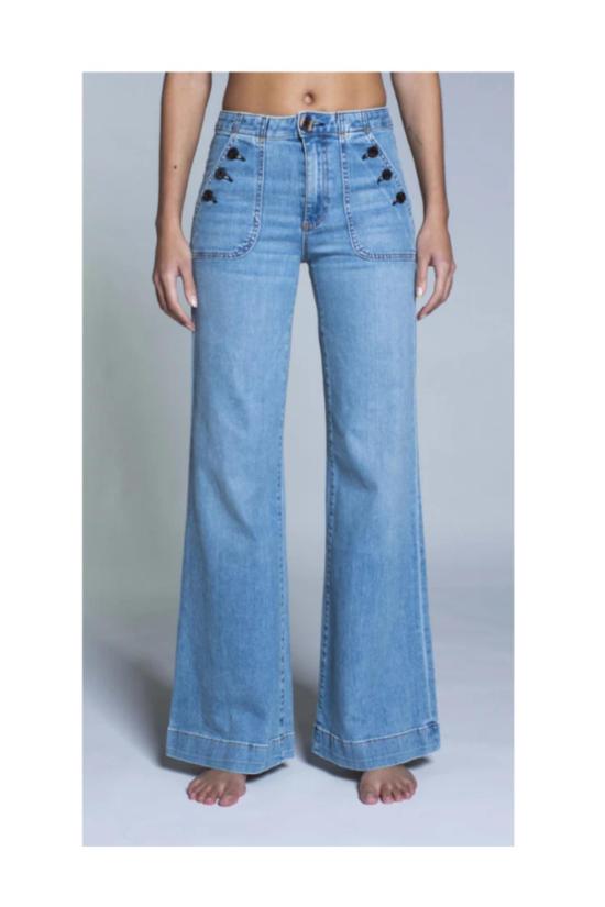  ASKK 뉴욕 데님 팬츠 Askk Ny 브릭 하우스 와이드 레그 다이너마이트 진 하버