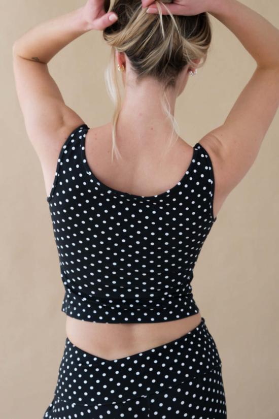  MIAOU 블라우스 미아오 루나 탑 블랙 스몰 도트 - OTHER BRANDS