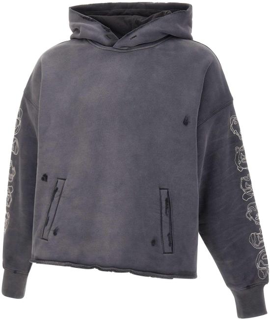 25FW 퍼플 브랜드 후드 티셔츠 M4104HFBG425BLACK DONKERGREY