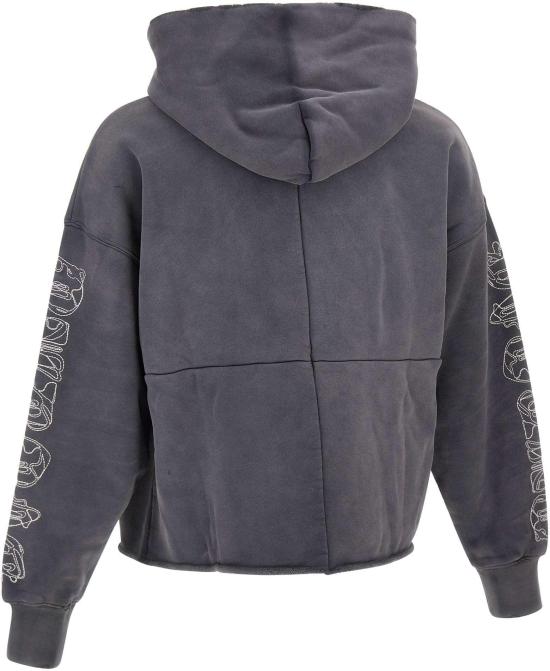 25FW 퍼플 브랜드 후드 티셔츠 M4104HFBG425BLACK DONKERGREY - PURPLE BRAND