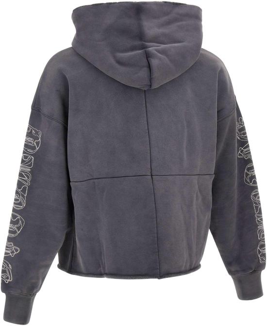 25FW 퍼플 브랜드 후드 티셔츠 M4104HFBG425BLACK DONKERGREY - PURPLE BRAND