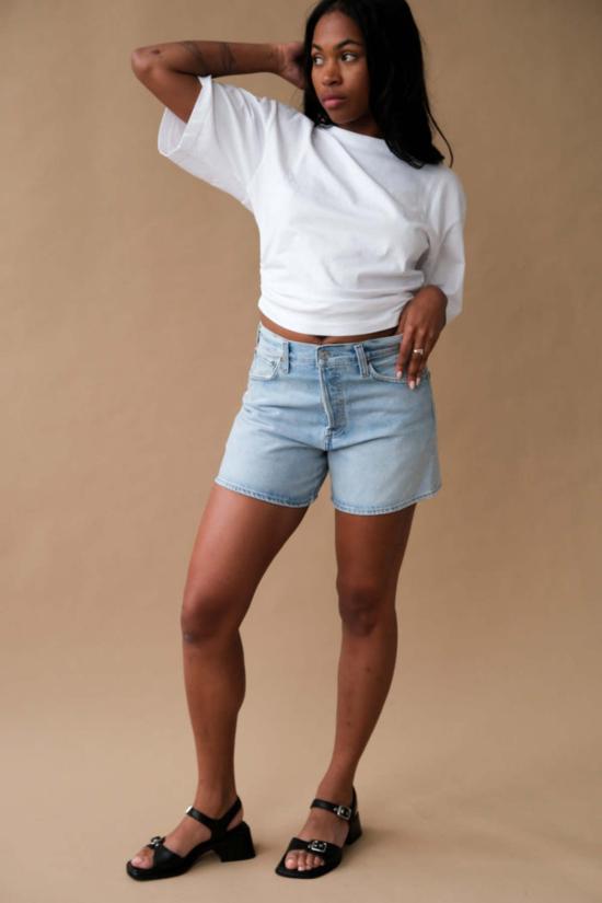  에이골디 데님 숏팬츠 아골드 레이스 쇼트 컨버트 - AGOLDE