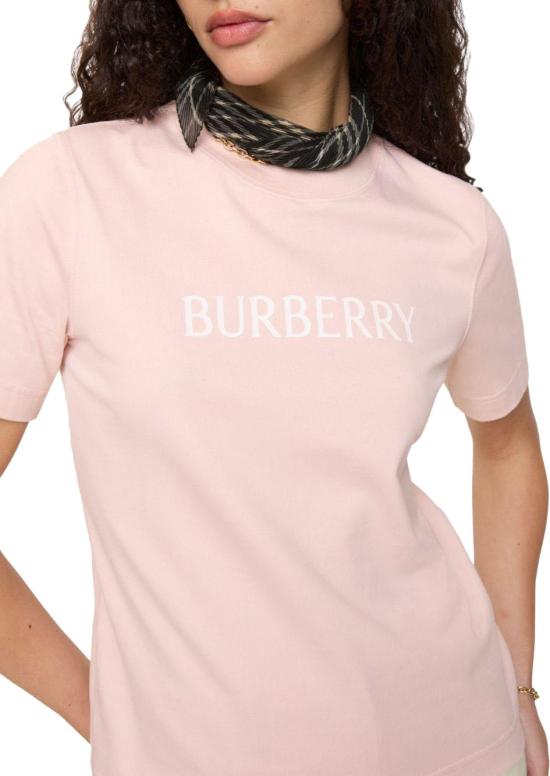 26SS 버버리 로고 코튼 티셔츠 8118976C2989 PINK - BURBERRY