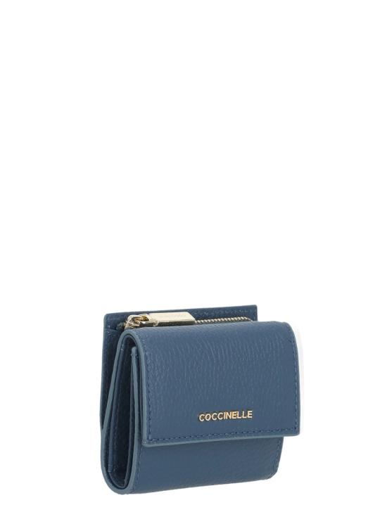 26SS 코치넬리 지갑 E2MW511B801 METALLIC SOFTB27 Blu - COCCINELLE