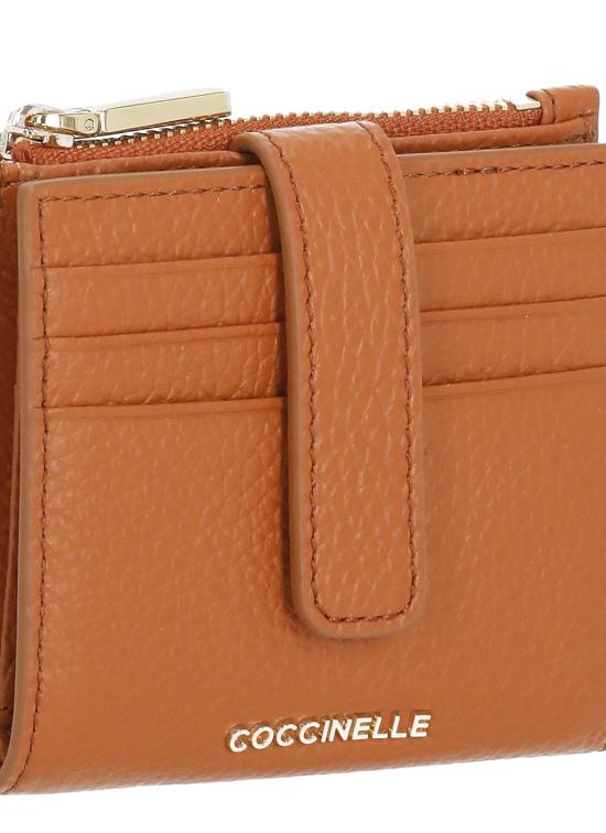 26SS 코치넬리 지갑 E2MW511F701 METALLIC SOFTR41 Arancione - COCCINELLE