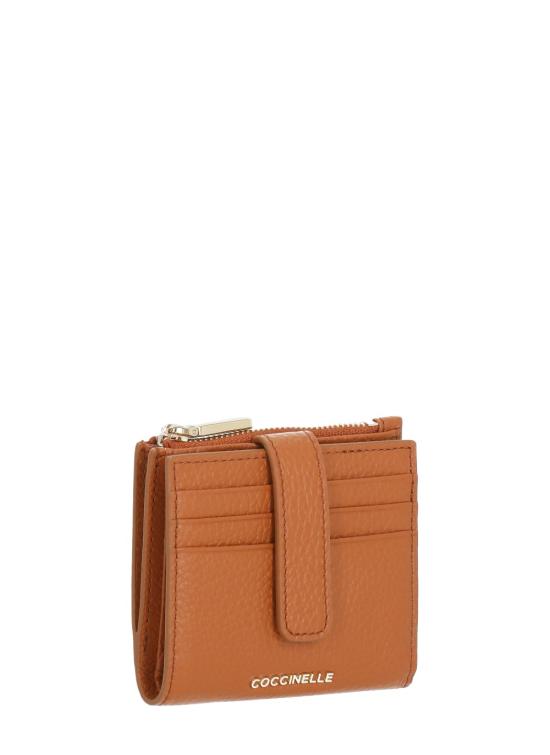 26SS 코치넬리 지갑 E2MW511F701 METALLIC SOFTR41 Arancione - COCCINELLE