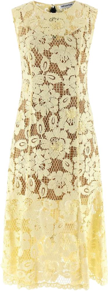 26SS 셀프 포트레이트 롱 원피스 SS26094MYYELLOW