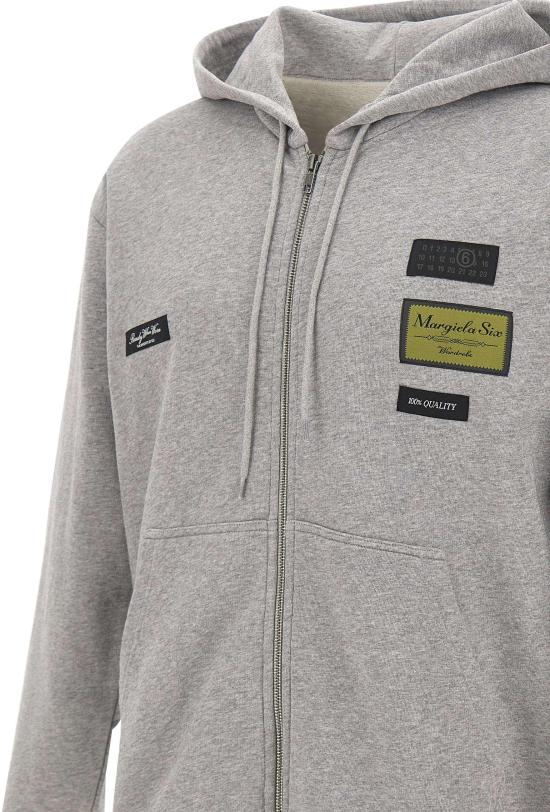 26SS 마르지엘라 후드 티셔츠 SH0HG0007M25025853M LICHTGREY - MAISON MARGIELA