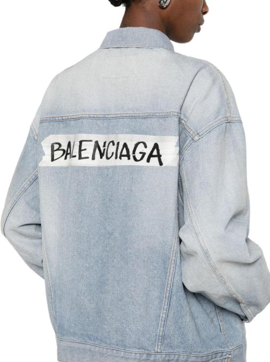 26SS 발렌시아가 레귤러 핏 데님 재킷 861410TTWB14009 LICHTBLUE - BALENCIAGA