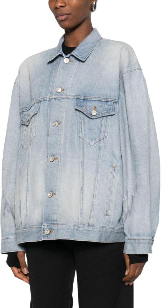 26SS 발렌시아가 레귤러 핏 데님 재킷 861410TTWB14009 LICHTBLUE - BALENCIAGA