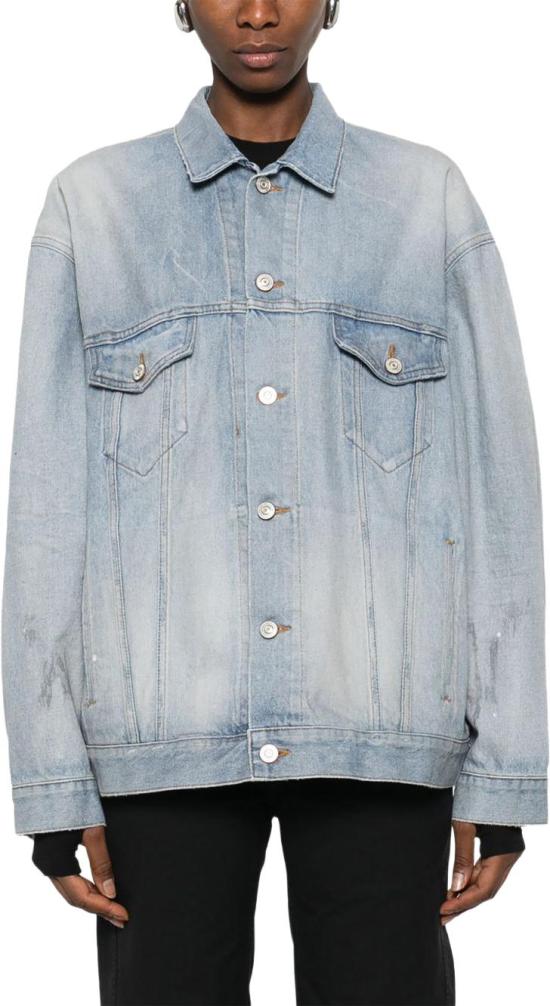 26SS 발렌시아가 레귤러 핏 데님 재킷 861410TTWB14009 LICHTBLUE - BALENCIAGA