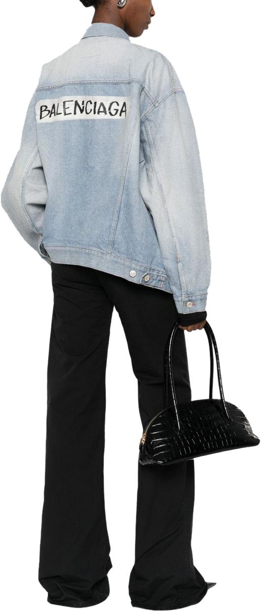 26SS 발렌시아가 레귤러 핏 데님 재킷 861410TTWB14009 LICHTBLUE - BALENCIAGA