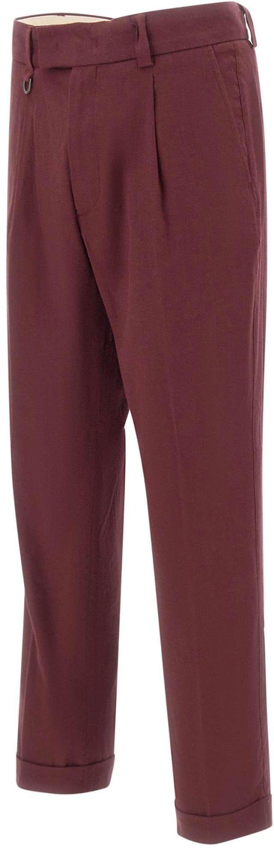 26SS 파올로페코라 스트레이트 팬츠 B12636324469 MAROON - PAOLO PECORA