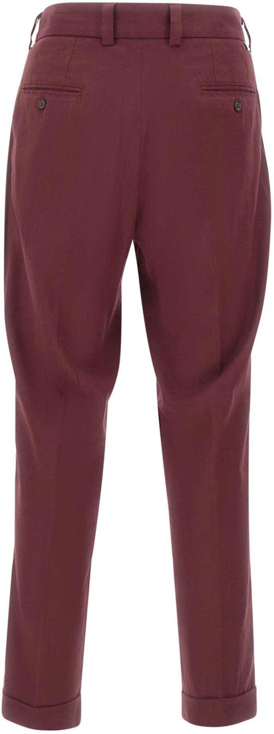 26SS 파올로페코라 스트레이트 팬츠 B12636324469 MAROON - PAOLO PECORA