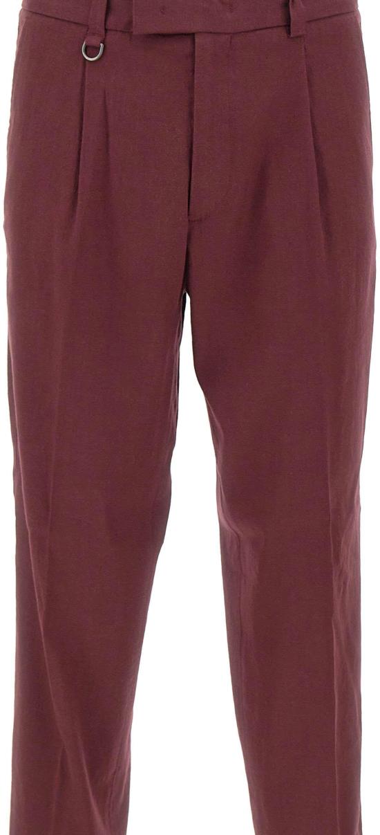 26SS 파올로페코라 스트레이트 팬츠 B12636324469 MAROON - PAOLO PECORA