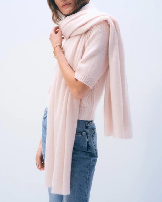  화이트 워렌 머플러/스카프 화이트+워렌 캐시미어 트래블 랩 핑크 샌드 - WHITE + WARREN