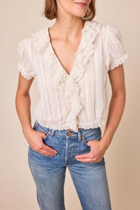  도엔 블라우스 베르나데트 탑솔트 - DOEN