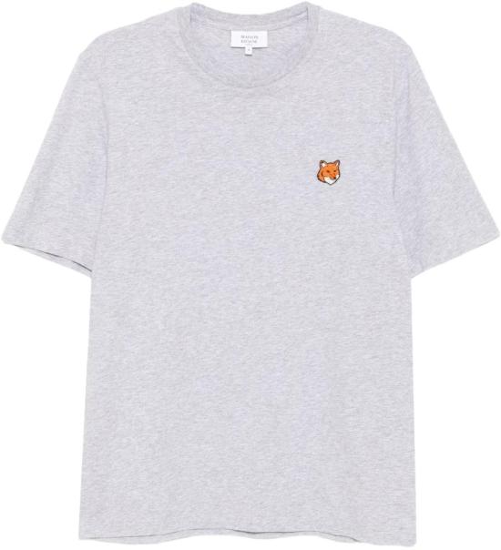 25FW 메종키츠네 폭스 헤드 레귤러 티셔츠 PM00107KJ7026H120 LICHTGREY