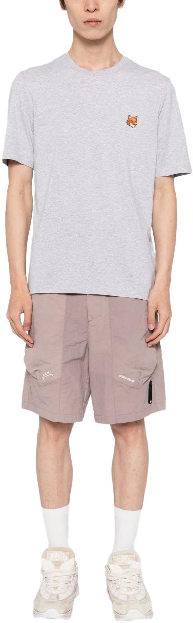 25FW 메종키츠네 폭스 헤드 레귤러 티셔츠 PM00107KJ7026H120 LICHTGREY - MAISON KITSUNE