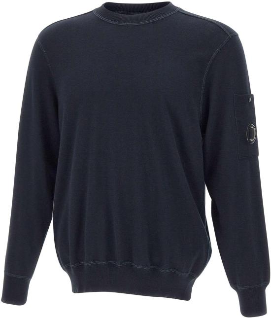 26SS 씨피 컴퍼니 코튼 씨 아일랜드 크루넥 렌즈 스웨터 20CMKN102A110560A888 NAVY