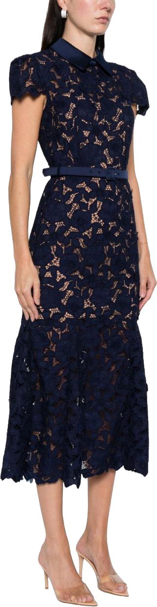 26SS 셀프 포트레이트 롱 원피스 RS26171MN NAVY - SELF PORTRAIT