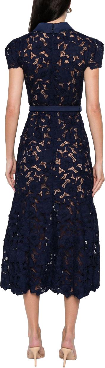 26SS 셀프 포트레이트 롱 원피스 RS26171MN NAVY - SELF PORTRAIT