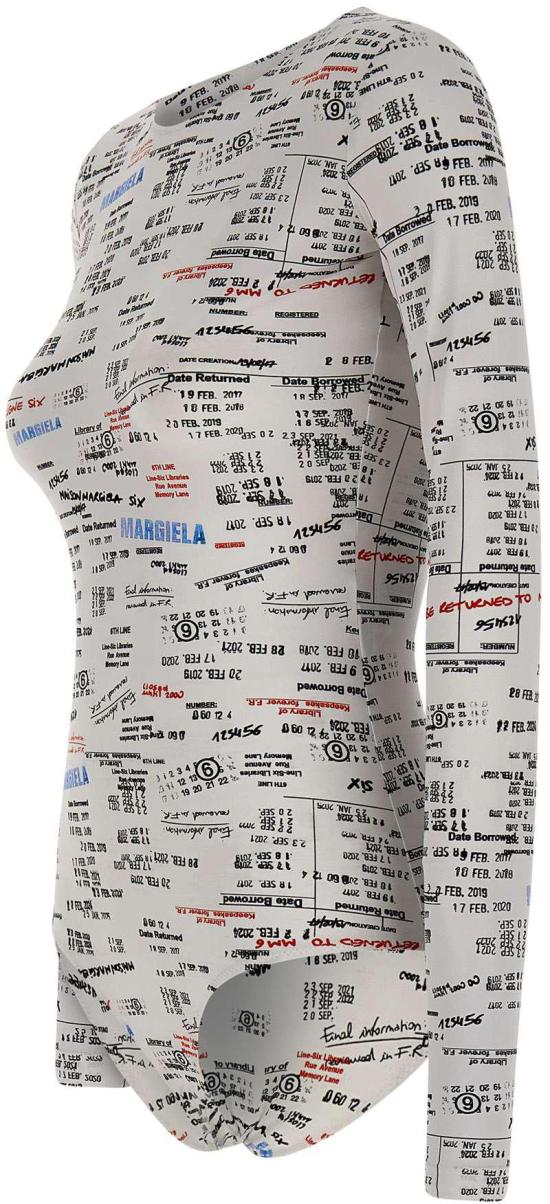 26SS 마르지엘라 바디수트 티셔츠 S52NA0078M20183001S WHITE - MAISON MARGIELA