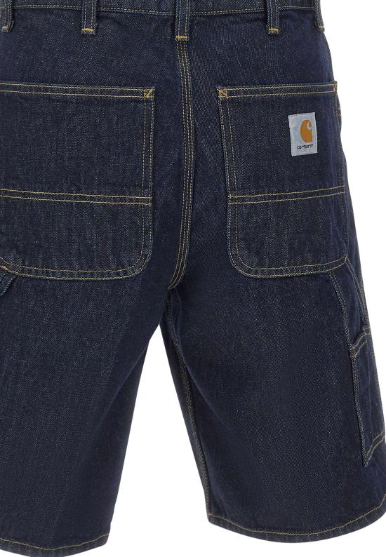 26SS 칼하트 스미스 데님 싱글 니 쇼츠 I0320260102 NAVY - CARHARTT