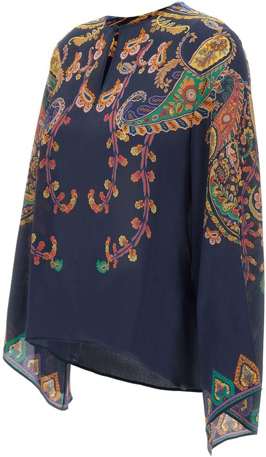 26SS 에트로 블라우스 WRJA0162AKG23X0883 NAVY - ETRO