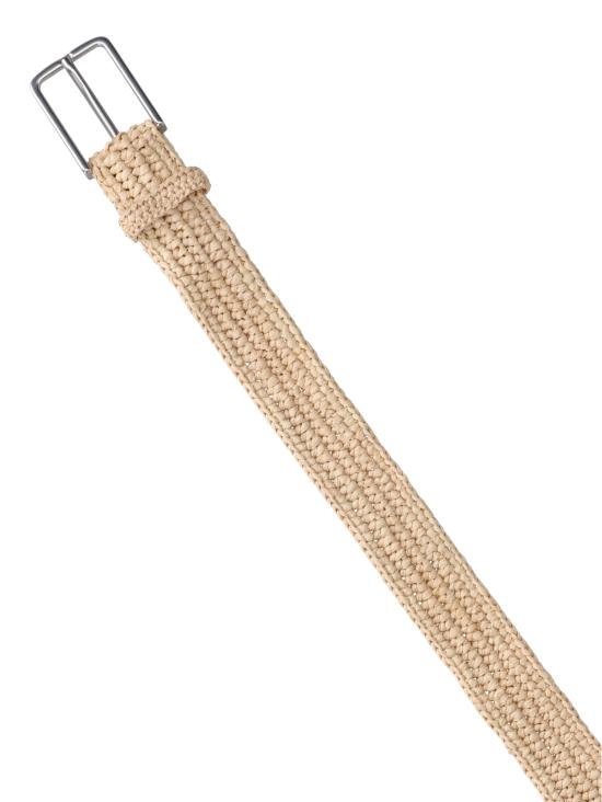 26SS 메종키츠네 가죽 벨트 QU05501OF0019 0428 Beige - MAISON KITSUNE