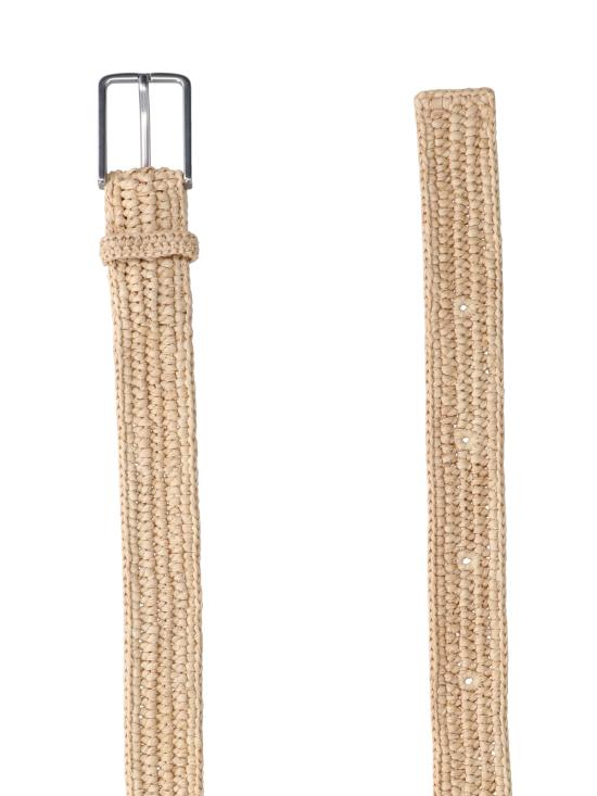 26SS 메종키츠네 가죽 벨트 QU05501OF0019 0428 Beige - MAISON KITSUNE