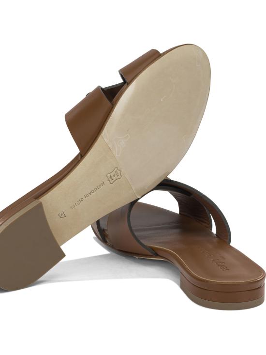 26SS 세르지오 레반테시 뮬/슬리퍼 ARIA6TRYDE PERU Brown - SERGIO LEVANTESI