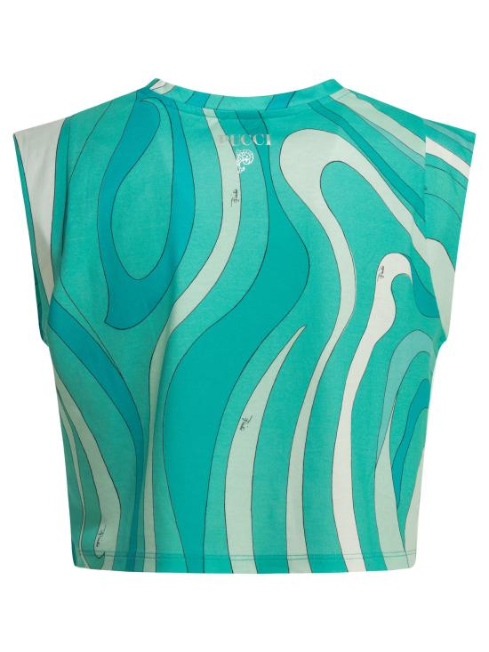 26SS 푸찌 민소매 티셔츠 5UTP055U984007 Light blue - PUCCI