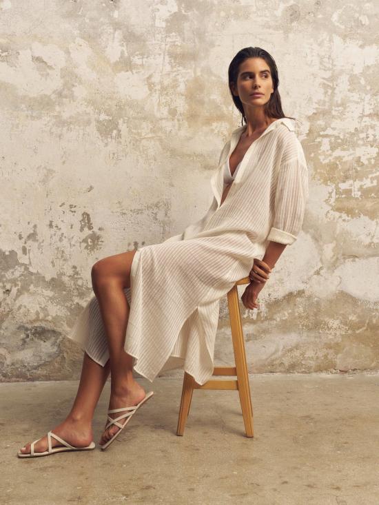  The Handloom 비키니 수영복 핸드룸 스트라이프 보야지 셔츠 드레스 - OTHER BRANDS