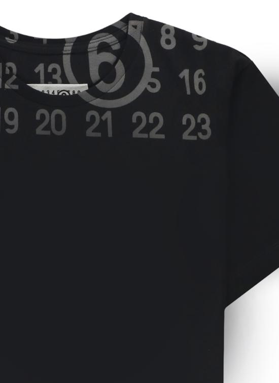 26SS [키즈] MM6 메종마르지엘라 티셔츠 M61017 MM02YM6900 Nero - MM6 MAISON MARGIELA