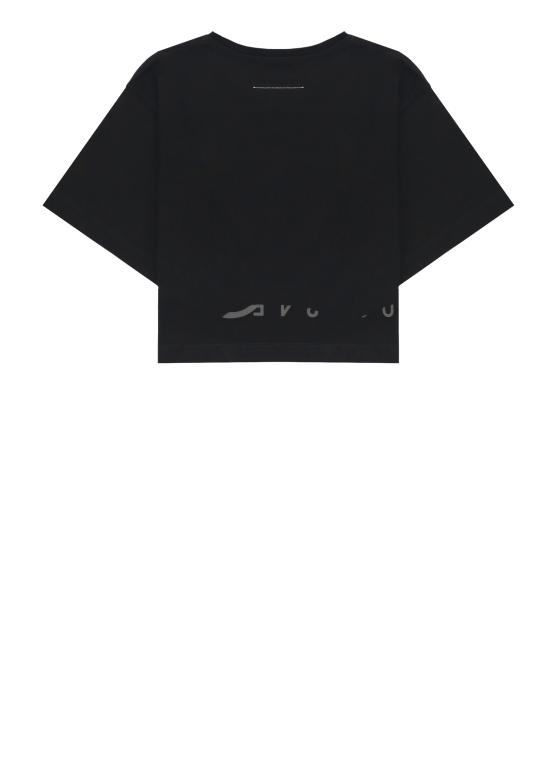 26SS [키즈] MM6 메종마르지엘라 티셔츠 M61017 MM02YM6900 Nero - MM6 MAISON MARGIELA