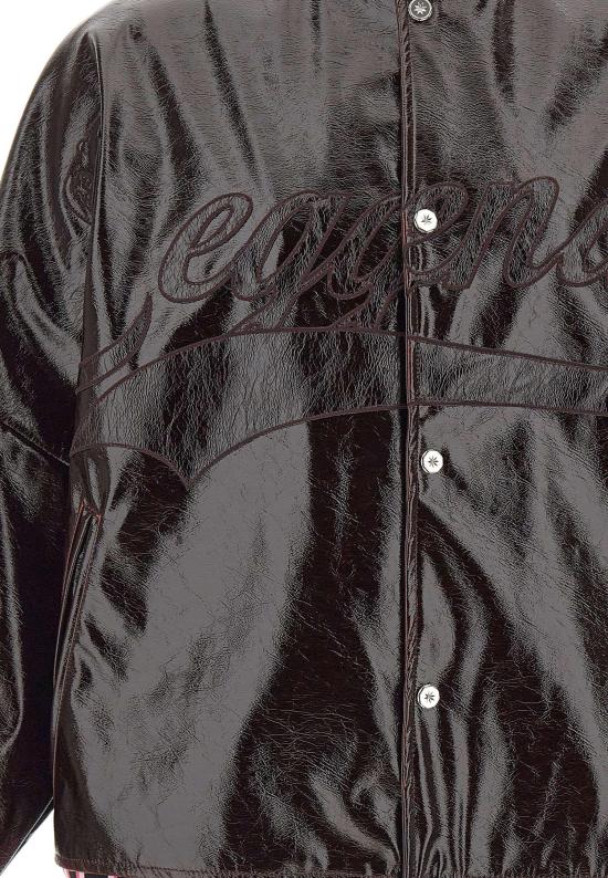 26SS PDF di Domenico Formichetti 가죽 자켓 DFM09040FP103BORDE MAROON - OTHER BRANDS